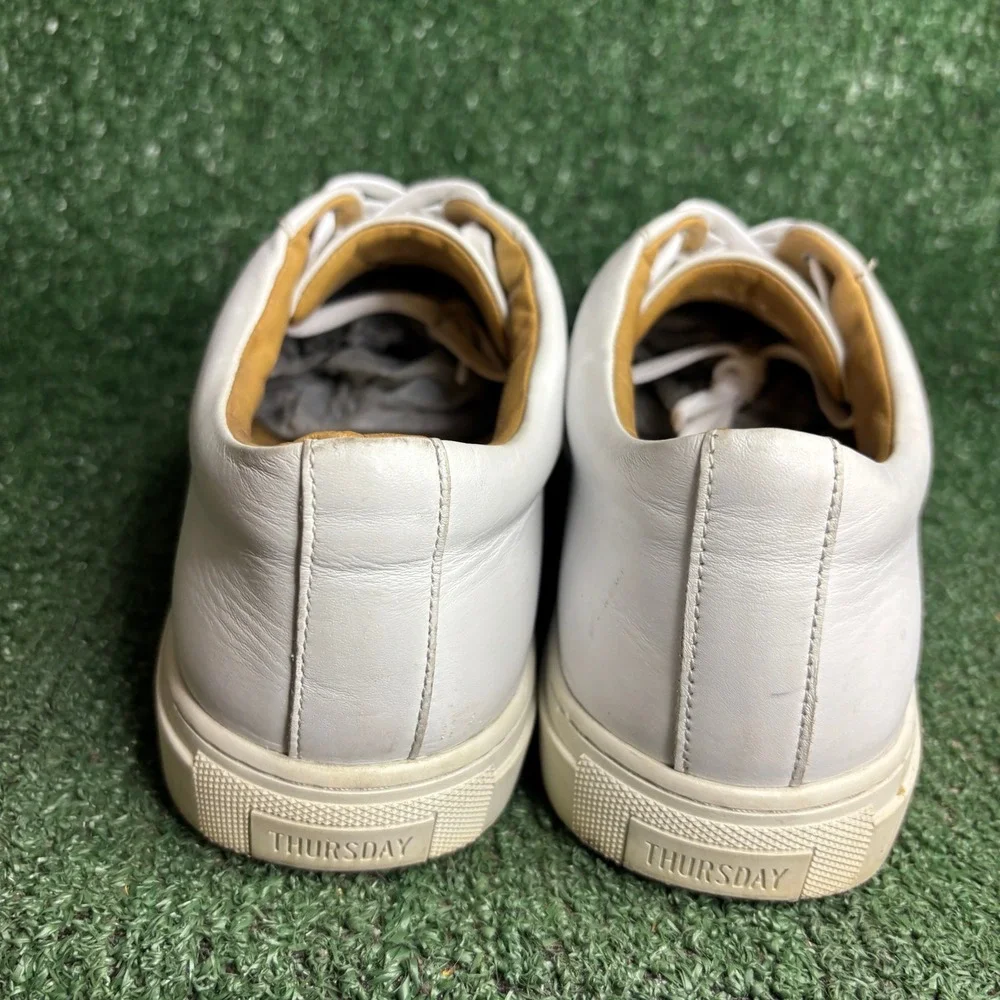 Thursday Boot Co Premier Low Top Leather Minimalist Luxury Sneaker White Mens 13
